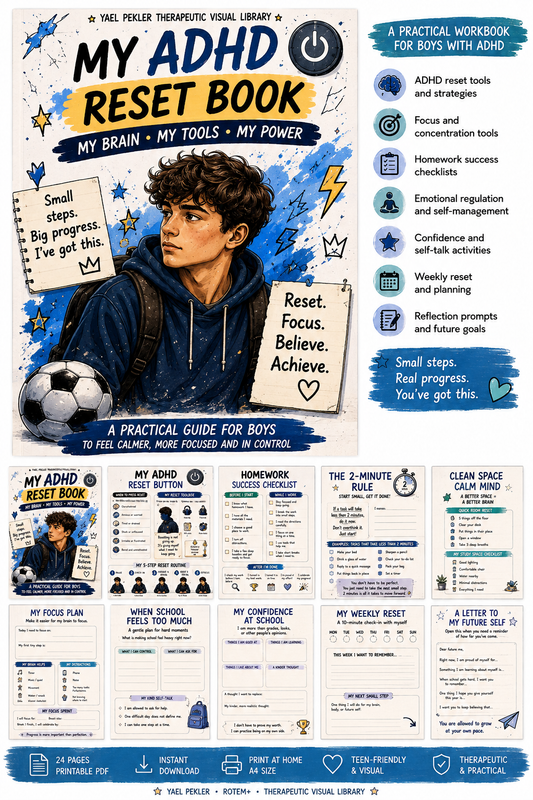 My ADHD Reset Book for Boys | Printable ADHD Workbook