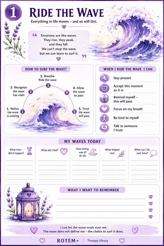 DBT Skills Workbook, Part 1 (Pages 1-10) | Emotional Regulation & Distress Tolerance Printable Workbook