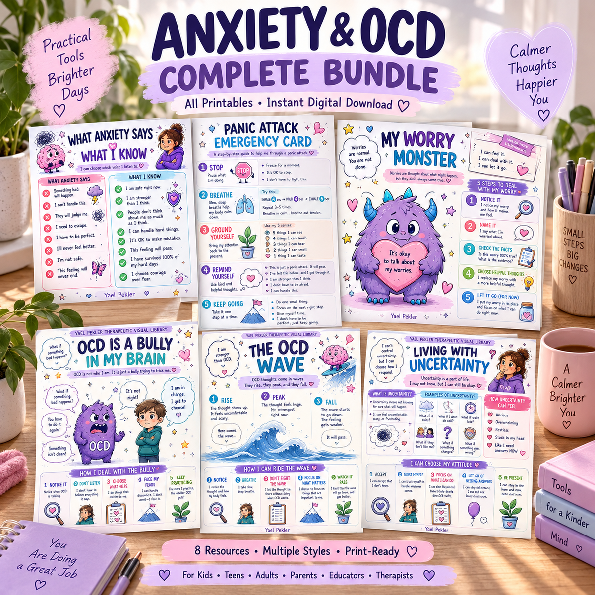 Anxiety & OCD Complete Bundle — All Printables
